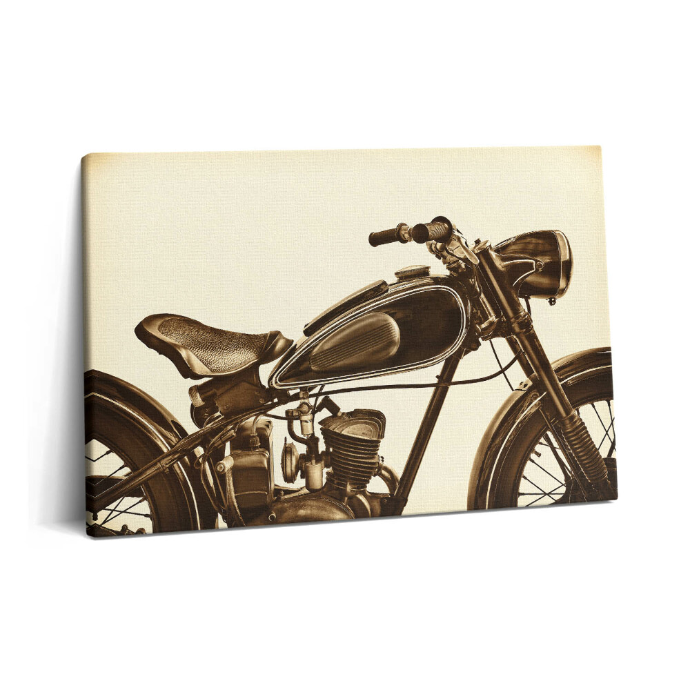 Tablou pe pânză 60x40 Retro sepia - motocicletă de epocă
