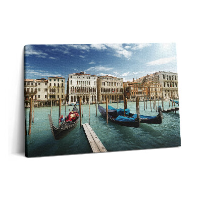 Tablou pe pânză 60x40 Gondole Veneția Italia