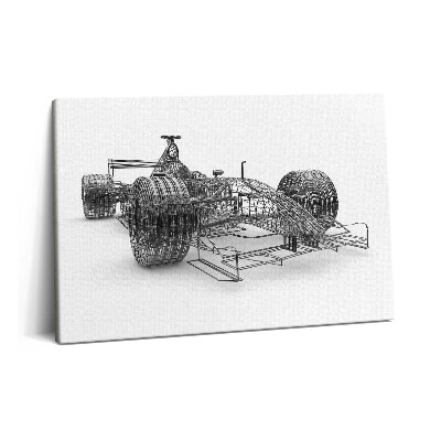 Tablou pe pânză 60x40 Designul tehnic al mașinii de F1