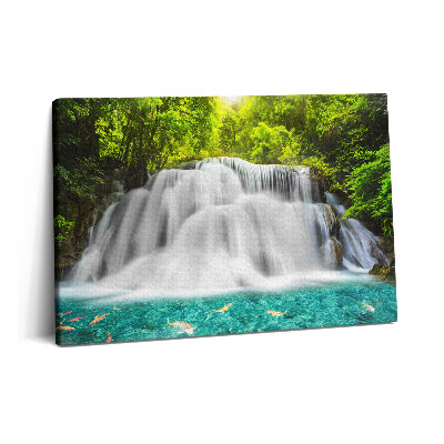 Tablou pe pânză 60x40 Cascada Huai Mae Khamin din Thailanda