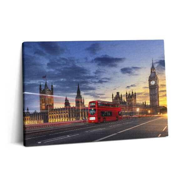 Tablou pe pânză 60x40 Autobuzul roșu din Londra