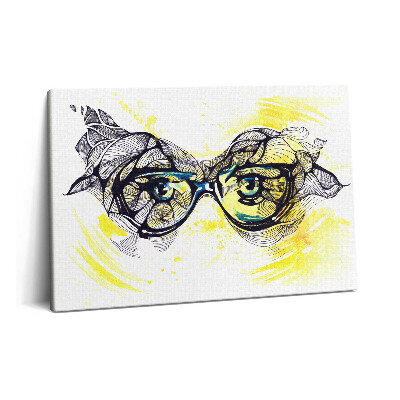Tablou pe pânză 60x40 Ochelari