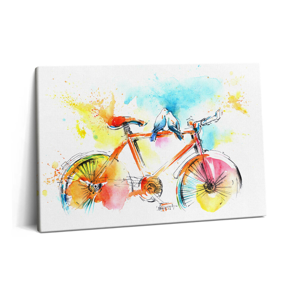 Tablou pe pânză 60x40 Bicicletă pictată