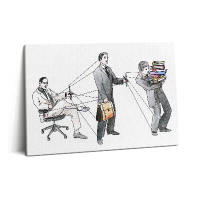 Tablou pe pânză 60x40 Oameni cu păpuși