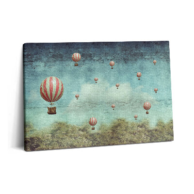 Tablou pe pânză 60x40 Baloane care zboară pe cer
