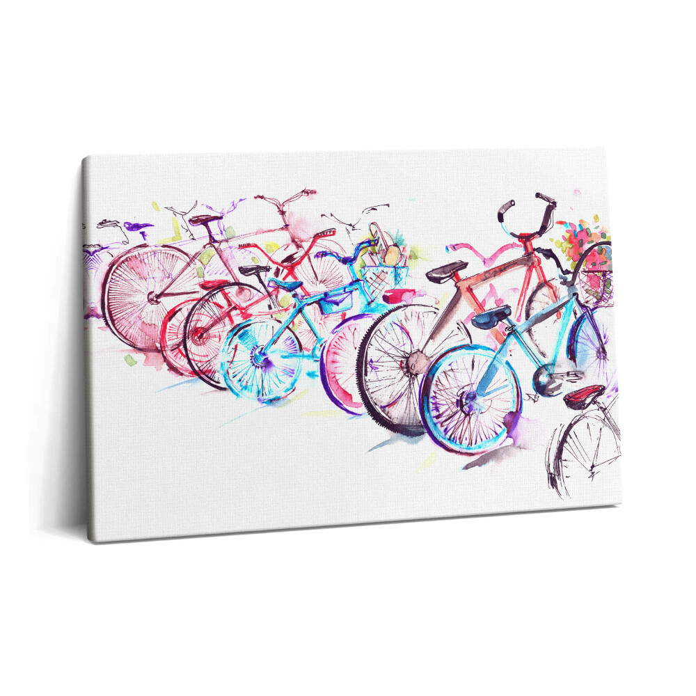 Tablou pe pânză 60x40 Biciclete de oraș colorate