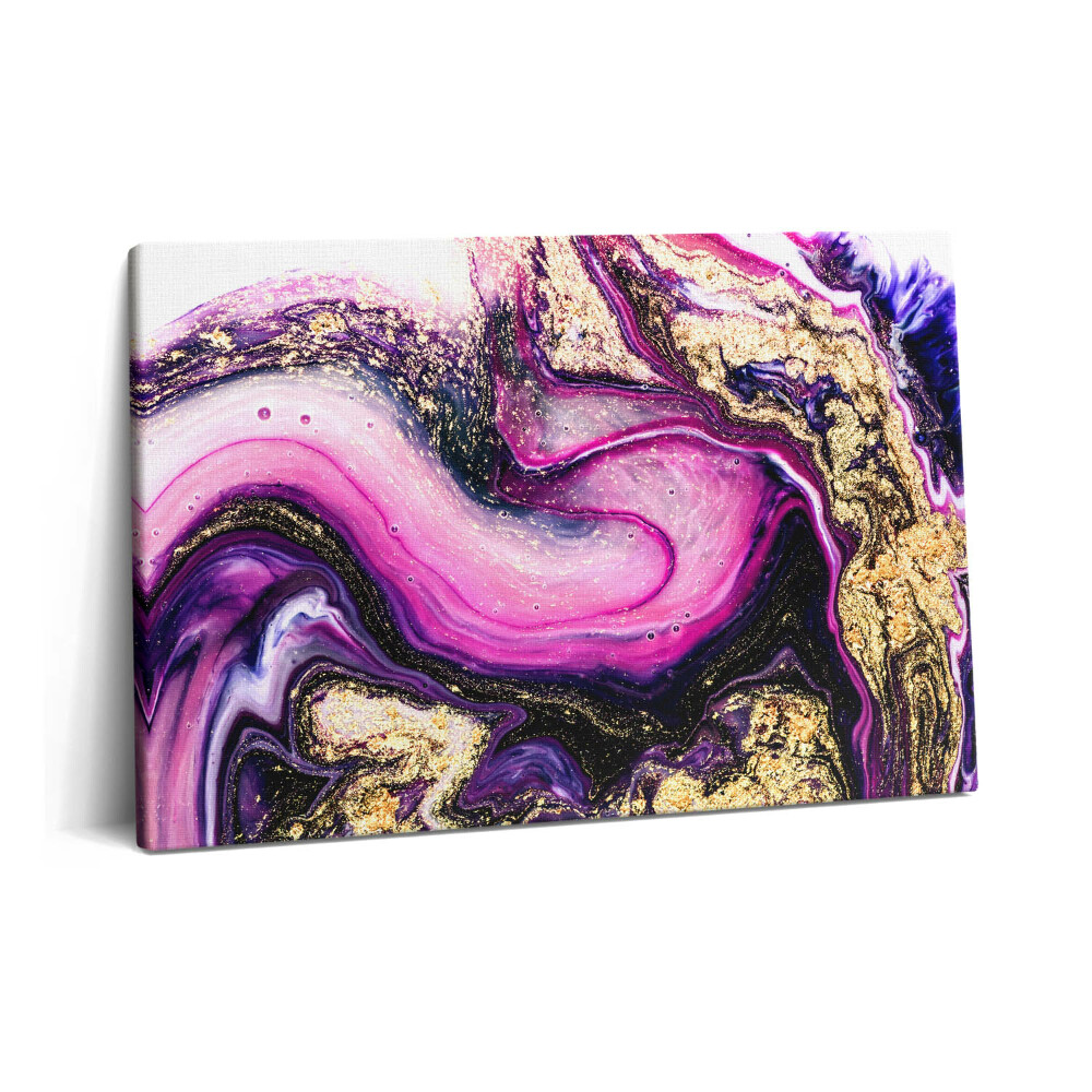 Tablou pe pânză 60x40 Rezumat de marmură cu aur