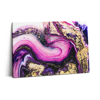 Tablou pe pânză 60x40 Rezumat de marmură cu aur