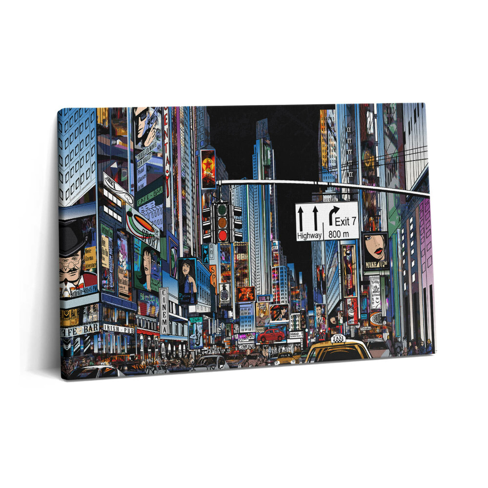 Tablou pe pânză 60x40 New York-ul noaptea