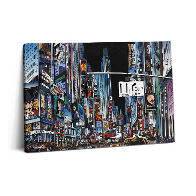 Tablou pe pânză 60x40 New York-ul noaptea
