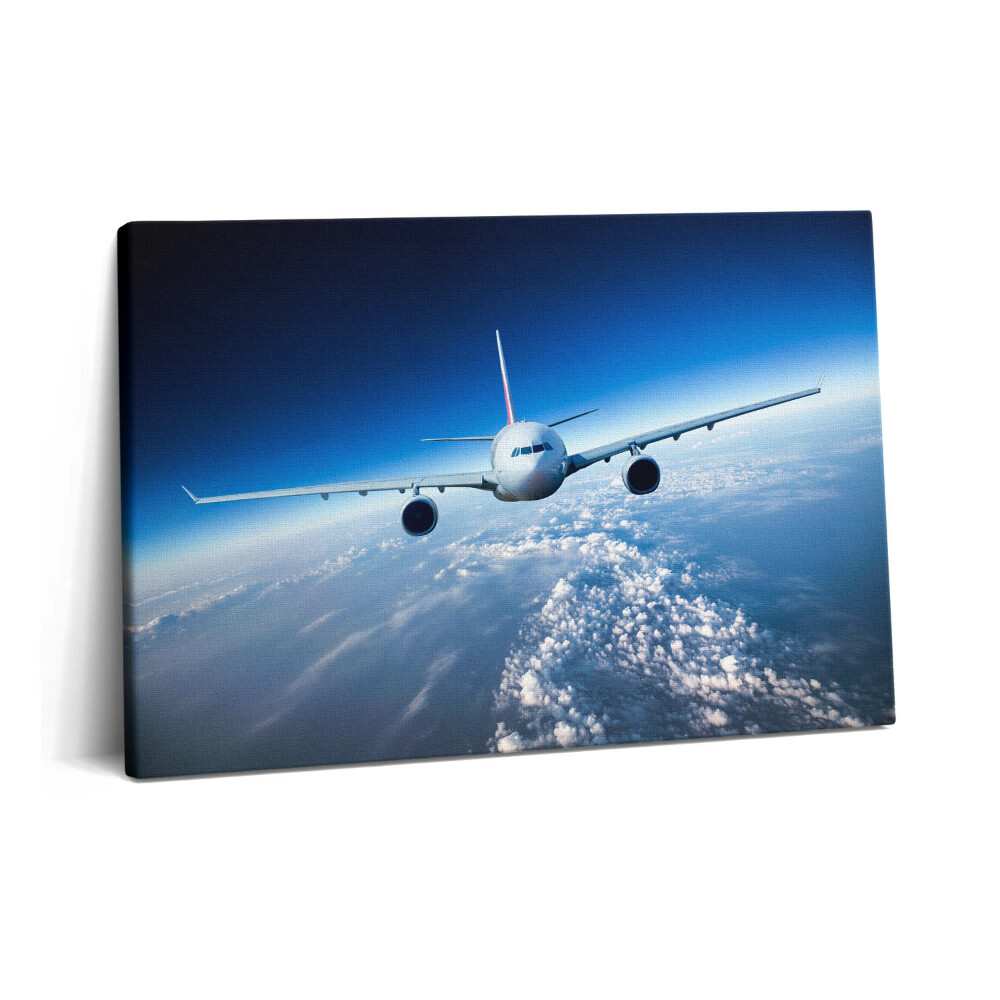 Tablou pe pânză 60x40 Avion deasupra norilor