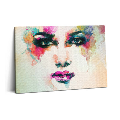 Tablou pe pânză 60x40 Față de femeie abstractă