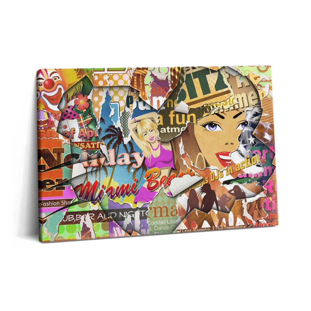 Tablou pe pânză 60x40 Carte poștală din vacanță