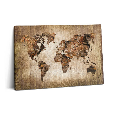 Tablou pe pânză 60x40 Hartă a lumii vintage
