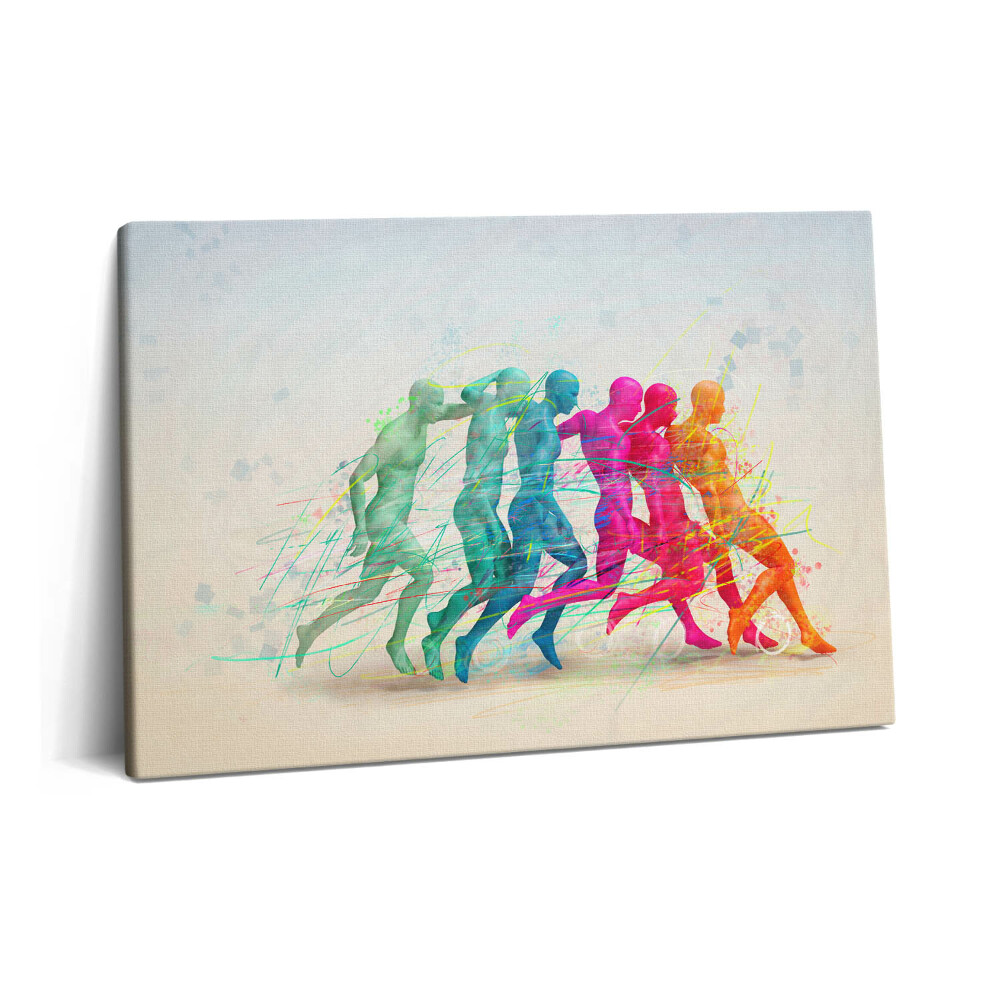 Tablou pe pânză 60x40 Oameni colorați