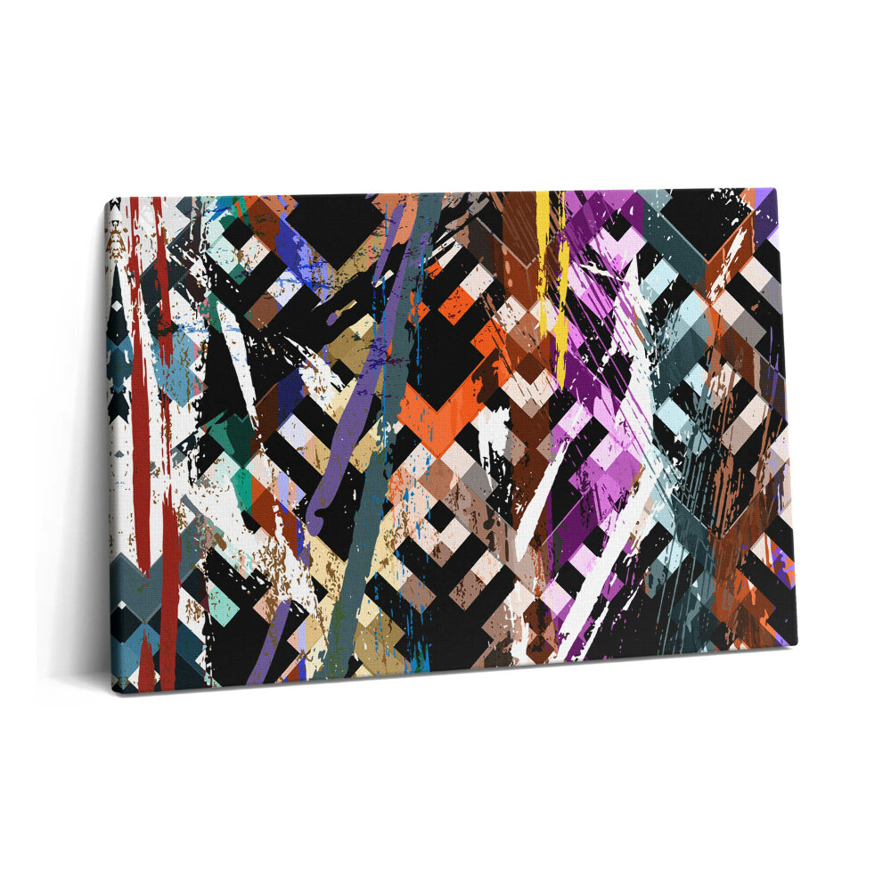 Tablou pe pânză 60x40 Dungi colorate