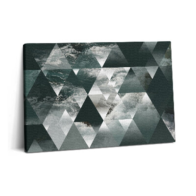 Tablou pe pânză 60x40 Abstracție geometrică a valurilor mării