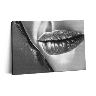 Tablou pe pânză 60x40 Buzele femeii