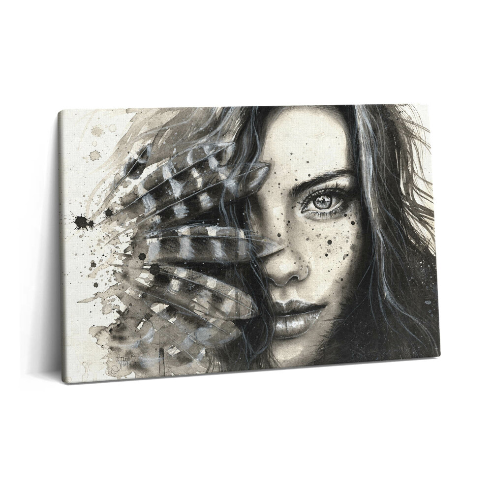 Tablou pe pânză 60x40 Portret pictat