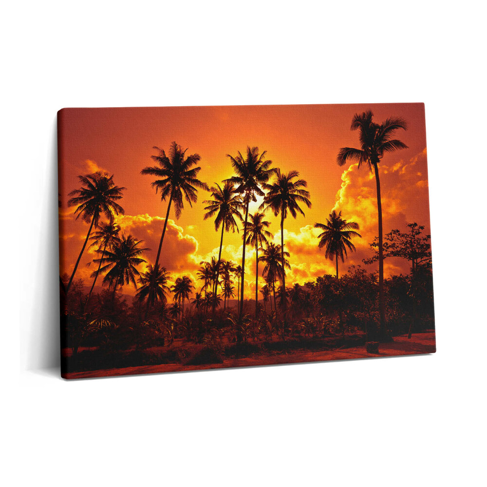 Tablou pe pânză 60x40 Palmieri Thailanda Plaja Klong Prao