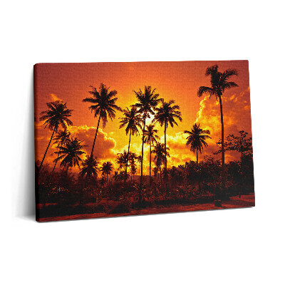 Tablou pe pânză 60x40 Palmieri Thailanda Plaja Klong Prao