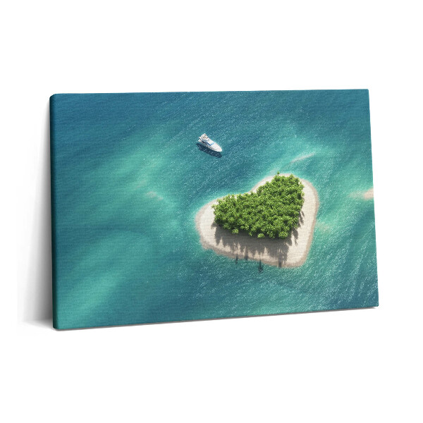 Tablou pe pânză 60x40 Insula Inimii