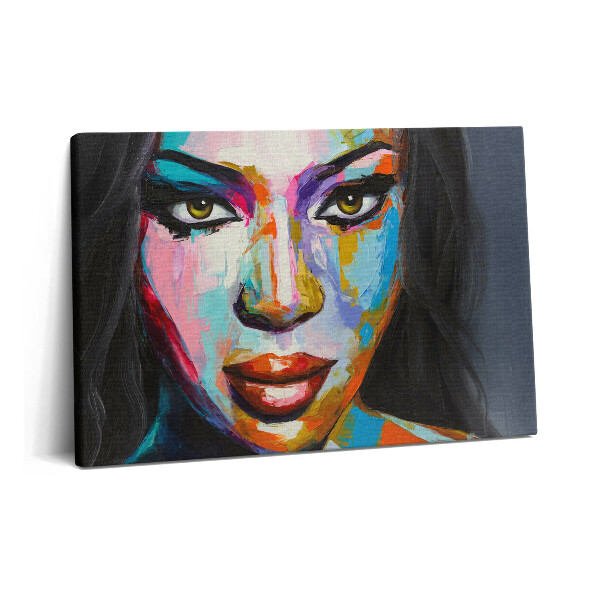 Tablou pe pânză 60x40 Chipul unei femei de culoare