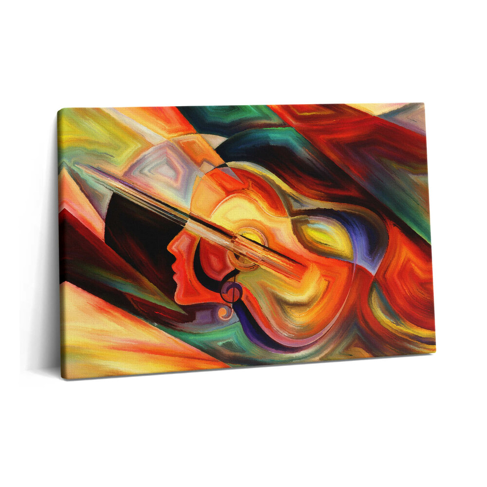 Tablou pe pânză 60x40 Artă - Cap de femeie pictat abstract