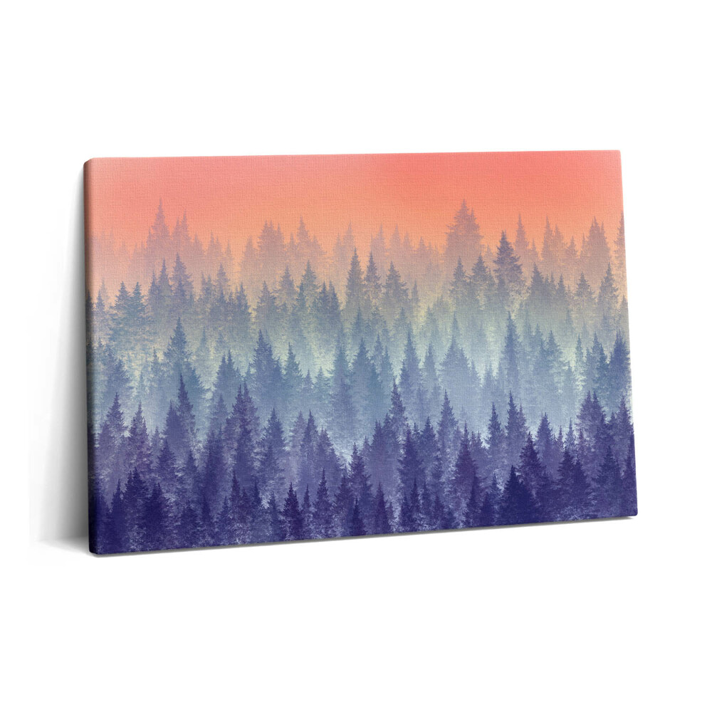 Tablou pe pânză 60x40 Pădurea în ceață