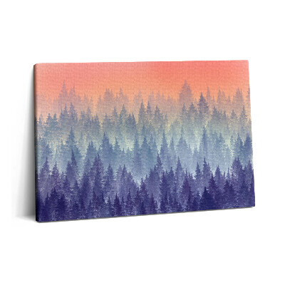 Tablou pe pânză 60x40 Pădurea în ceață