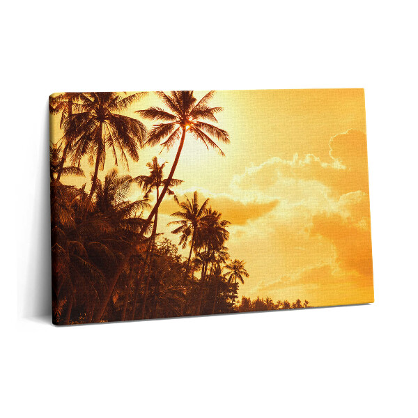 Tablou pe pânză 60x40 Palmieri însoriți pe plajă