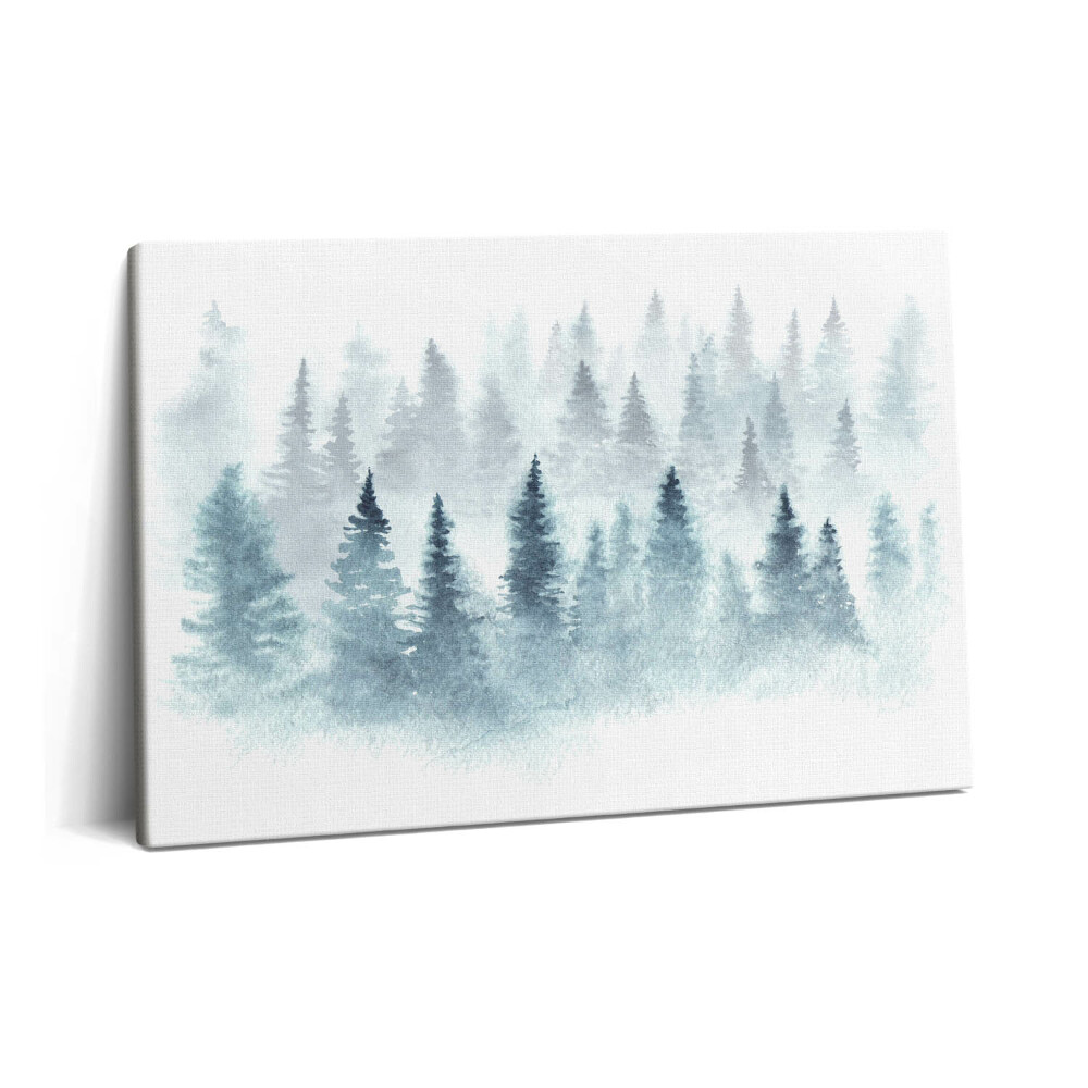 Tablou pe pânză 60x40 pădure de iarnă