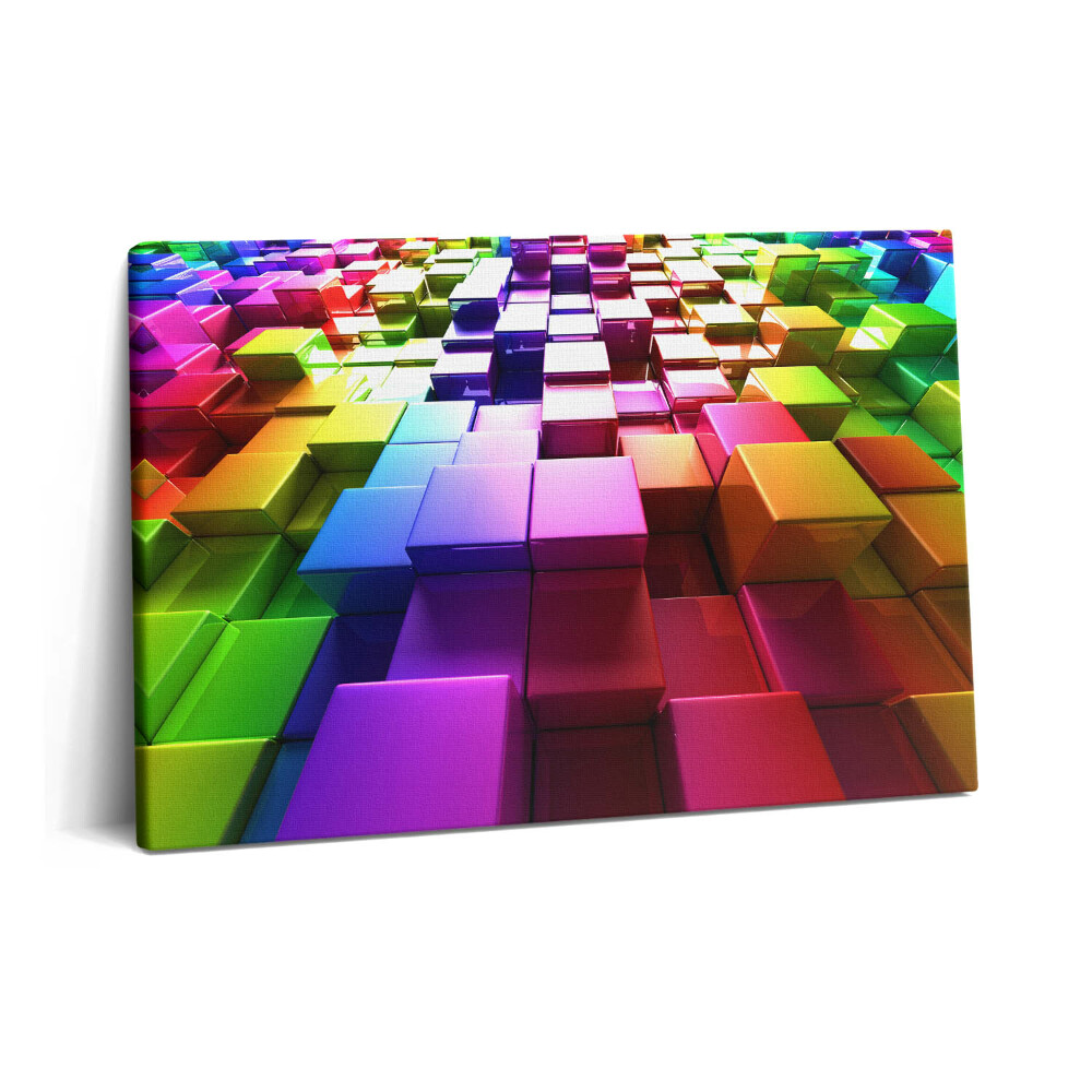 Tablou pe pânză 60x40 Cuburi colorate