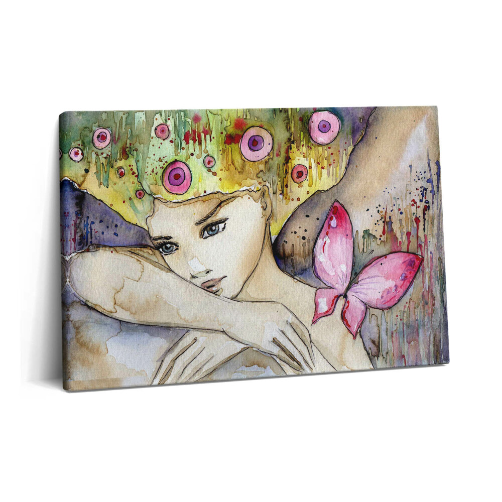 Tablou pe pânză 60x40 Femeie cu părul vopsit