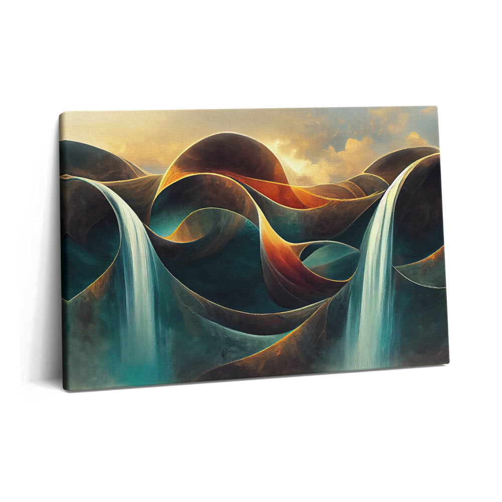 Tablou pe pânză 60x40 Cascadă curgătoare fundal