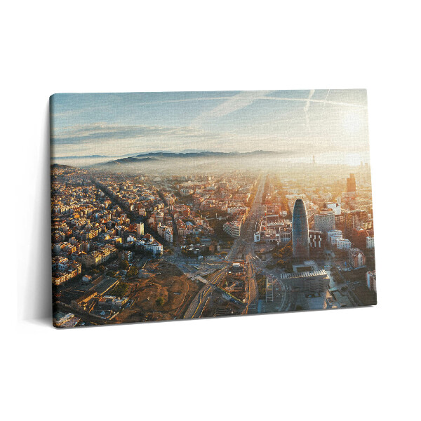 Tablou pe pânză 60x40 Panoramă a orașului Barcelona