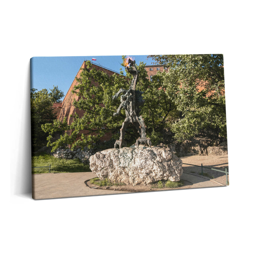 Tablou pe pânză 60x40 Monumentul Dragonului Wawel, Cracovia