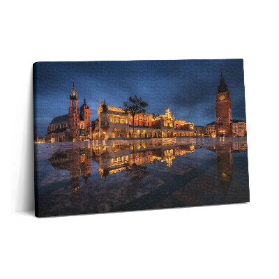 Tablou pe pânză 60x40 Piața Cracovia - Hala de pânză