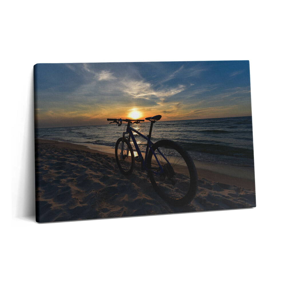 Tablou pe pânză 60x40 Bicicletă pe Marea Baltică