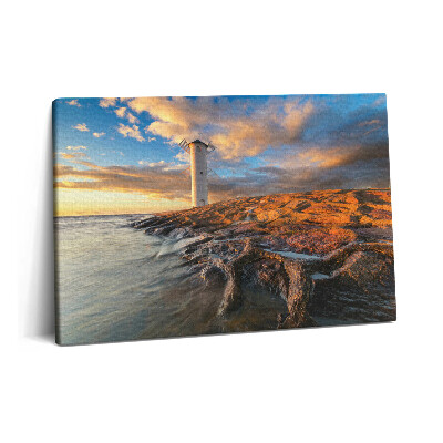 Tablou pe pânză 60x40 Un far pe Marea Baltică