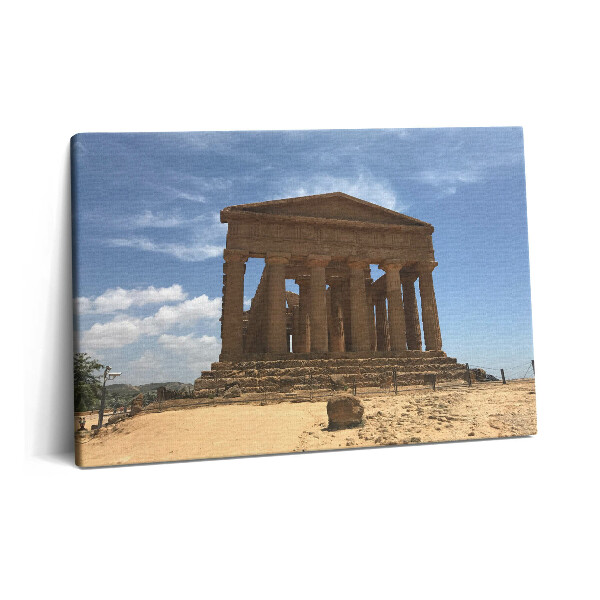 Tablou pe pânză 60x40 Templu în Sicilia, Italia