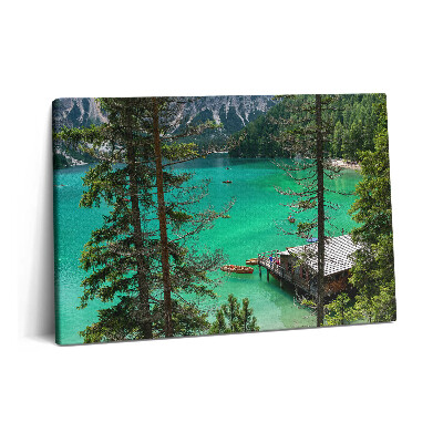 Tablou pe pânză 60x40 Caiac de lemn în apă