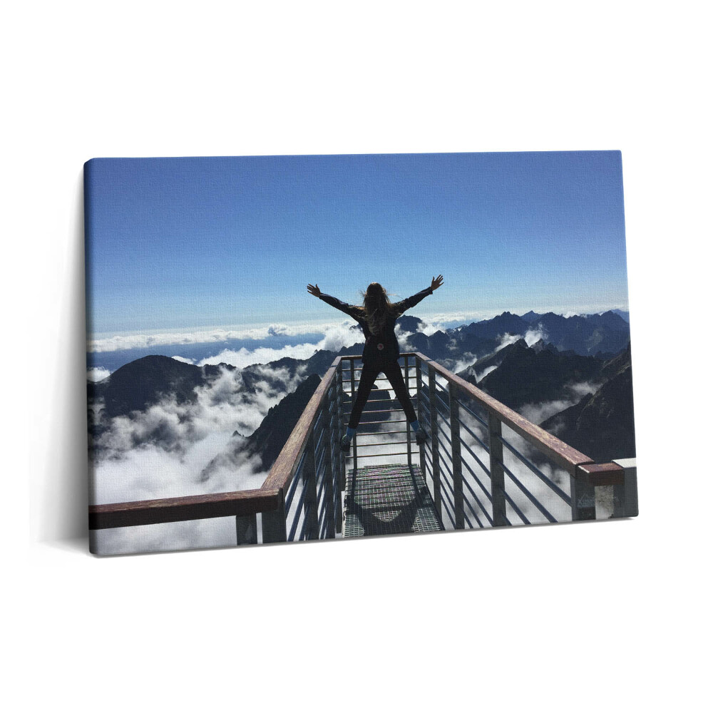 Tablou pe pânză 60x40 Femeie Tatra Slovacia