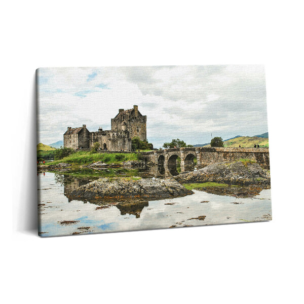 Tablou pe pânză 60x40 Castelul Eilean Donan din Scoția
