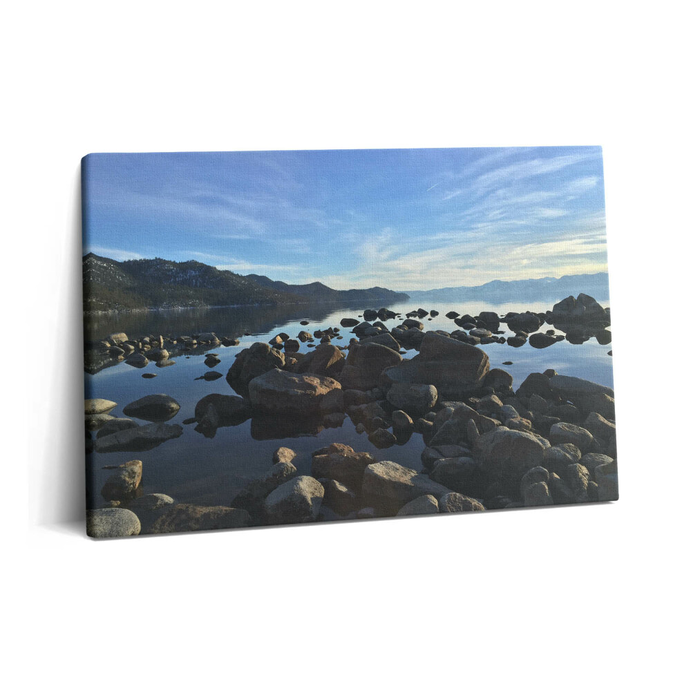 Tablou pe pânză 60x40 Pietre sub un cer înnorat