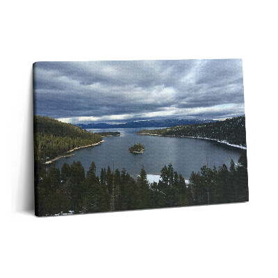 Tablou pe pânză 60x40 Peisaj lacustru