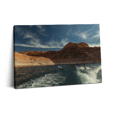 Tablou pe pânză 60x40 O persoană care merge pe schi nautic