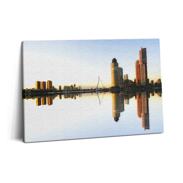 Tablou pe pânză 60x40 Un oraș pe râu