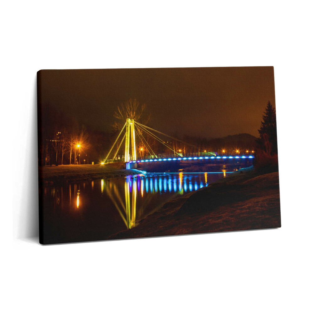 Tablou pe pânză 60x40 Podul peste Vistula din Ustroń