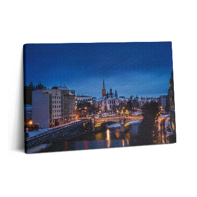 Tablou pe pânză 60x40 Panoramă a orașului Pilsen din Republica Cehă